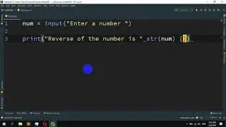 How to reverse a number using slice operations in python