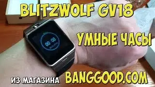 Blitzwolf GV18 Pro Smart Bluetooth Watch (УМНЫЕ ЧАСЫ) распаковка и обзор посылки от banggood.com