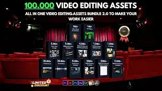 All In One Video Editing Assets Bundle 2.0, Templates Bundle, Lightroom Presets, Final Cut Pro