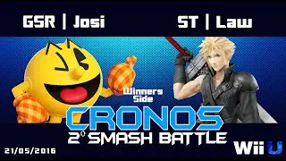 Cronos 2&deg; Smash Battle - GSR  | Josi (Pacman) vs. ST | Law (Cloud)