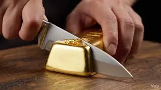 Oddly Satisfying ASMR 😌 | Perfect Gold Cut #shorts