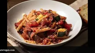 Oil Free Caponata Pasta