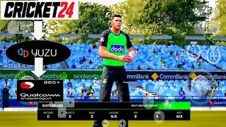 Официальная игра Ashes Cricket 24 с эмулятором Yuzu для Android, геймплей протестирован на Snapdr...