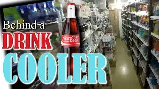 Заполнение кулера для напитков &mdash; за холодильной камерой на заправке | Водитель Coca-Cola