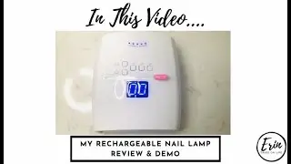 Erin Takes On Life: My Rechargeable UV/LED Nail Lamp - Review & Demo