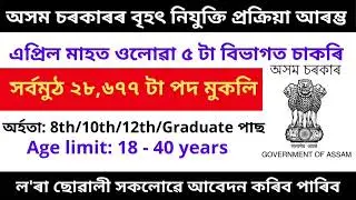 Assam Govt Job 2022 || Latest Job in Assam || Assam Job 2022 || Jobs in Assam || Assam Job 2022