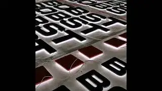Factory outlet  Backlit LED letter sign #ledlight #lettersign #led #backlit