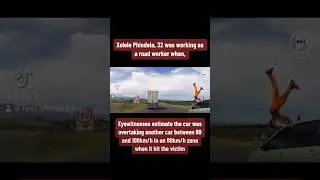Man HIT By SPEEDING Car In South Africa #ytshorts #shortsfeed #shorts #carcrash #accidentnews #viral