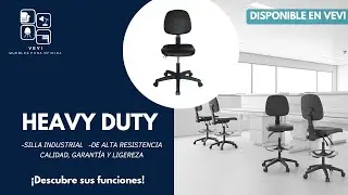 Silla HEAVY DUTY 🦾⚙️ | M&aacute;xima Resistencia y Confort para Uso Industrial