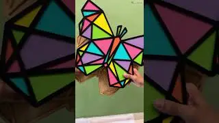 Geometric Butterfly DIY Kit🦋🎨 #shorts #KidsToys #KidsActivities