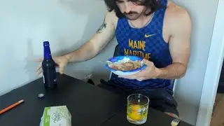 Low Calorie, High Protein Meal -  Cat food, Beer, and Raw Eggs