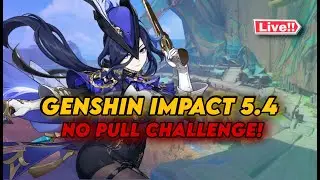 [AR 60] 🔴 NO PULL CHALLENGE IN GENSHIN IMPACT 5.4 LIVE INDIA F2P #genshinimpactindia #wutheringwaves