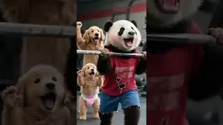 bear bullied skinny panda and panda gets strong like share comment and subscribe