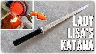 Casting Lady Lisa's KATANA From The Movie Pixels - Dojo Quest Sword Making