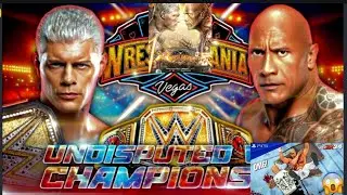 WWE Wrestlemaina 41 The Rock VS Code Rhodes championship match #wwe #wwe2k24