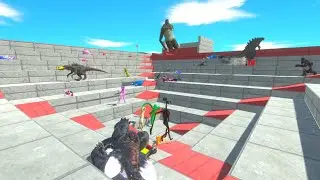ARBS Speed Race Up and down spiral course | Animal Revolt Battle Simulator