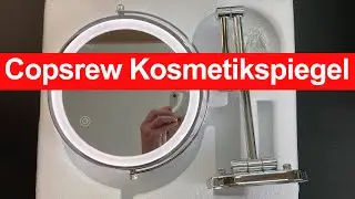 Copsrew Kosmetikspiegel / Schminkspiegel mit LED Beleuchtet und 1x/5x Fache Vergr&ouml;&szlig;erung | Unboxing