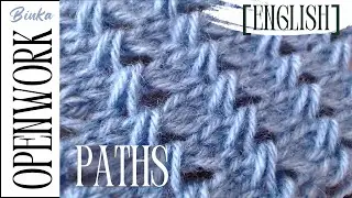[English] A delicate knit with elegant simple openwork paths. How to knit.