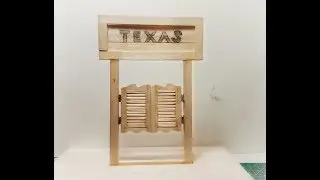 How To Make Miniature Saloon Doors From Ice Cream Sticks