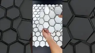 Modern Glamour: Silver-Trimmed Glass Mosaic Tile Collection ✨ #mosaicart