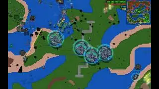 A swarm of stellar fortresses in major experimentals rusted warfare 