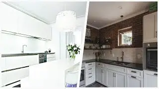 75 All Cabinet Finishes Purple Floor Kitchen Design Ideas You'll Love ⭐️
