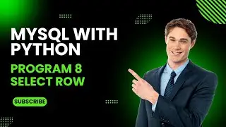 08_Select _row from database using MySQL // python database// Python MySQL database // MySQL databas
