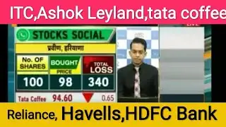 Stock Helpline  ! Ashok leyland, Havells, HDFC Bank, ITC, Tata COFEE, TCS