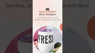 Insulated Stainless Steel Wine Tumbler for Gardener, 12 oz Outdoor Safe Drinkware #shorts