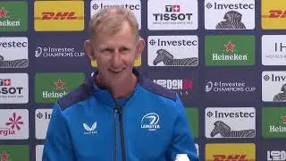 Leinster back row Doris & head coach Cullen ahead of Rugby Champions Cup final vs Toulouse in London