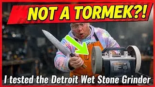 This is not a Tormek Wet Stone Grinder. Sharpening my knife with the help of the Knife Angle Setter