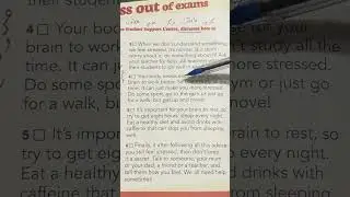 Taking stress out of exams صفحة ￼46 شرح صف ثامن 