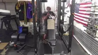 Project Big Arms the pump chaser session ( garage gym training)