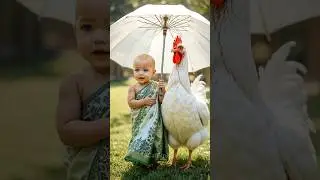 Chicken Dance | #babydance #cutebaby #funnyanimals #chicken #funnyvideo #viraldance #shorts #1119
