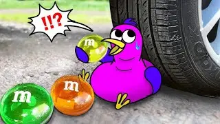 Experiment Car vs M&M CANDY vs Toys vs Opila Bird | Crushing Crunchy & Soft Things by Car