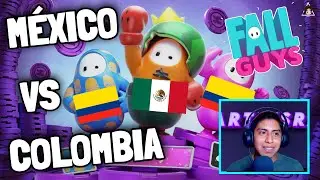 Mexicano VS Colombianos en Fall Guys GRATIS para PC *NOVATOS*