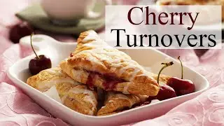 Easy Cherry Turnovers Recipe with Puff Pastry