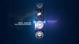 Rocket League&reg;Unboxing New Titanium White Revenant Wheels From Haunted Hallows Crate!!