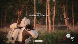 Star Wars Battlefront 2 Jetpack Cargo [The Great Temple][Yavin 4] Imperial Jumptrooper Gameplay