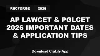AP LAWCET & PGLCET 2026 Exam Dates, Application Process & Tips | Crackify