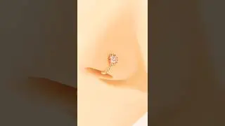 ❤️Tiny Elegant Diamond Nose Ring 💎❤️ #shorts #ytshorts #youtubeshorts #nosering