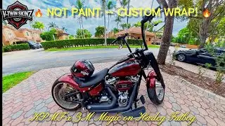This ISN&rsquo;T Paint! Custom Wrapped Harley Davidson Fatboy
