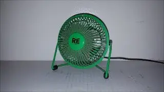 Room Essentials 4-inch Green USB Fan