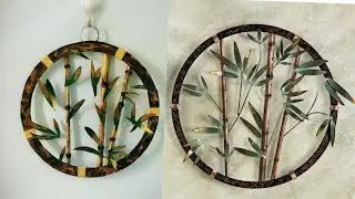 Diy Wall Hanging using paper/wall decor/room decor/newspaper wall hanging/art my passion 20