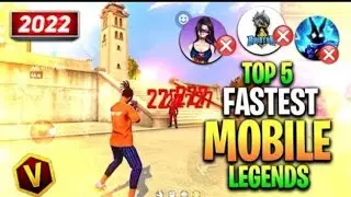 Top 5 Fastest Mobile Players Playing Like Hacker 😱 || Free Fire