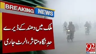 Dense Fog in Country, Visibility Severely Reduced | Alert Issued | Breaking News | 92NewsHD