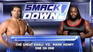 Mark Henry versus great khali wwe2k25