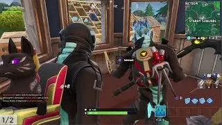 Fortnite - Collect the Visitor recording in Starry Suburbs and Gotham City