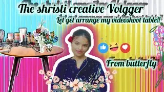 Get ready the table and macup and video everything with me.....