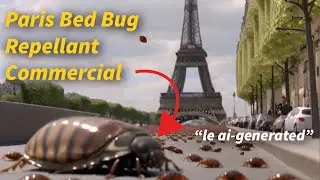 I asked ai to make a Paris Bed Bug Repellant commercial